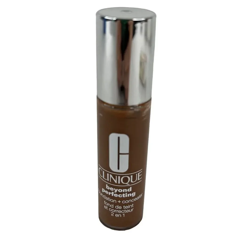 Clinique Beyond Perfecting Foundation + Concealer .2 oz Mahogany New